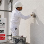 NEWKİM M450 çizgi dokulu dekoratif sıva uygulaması