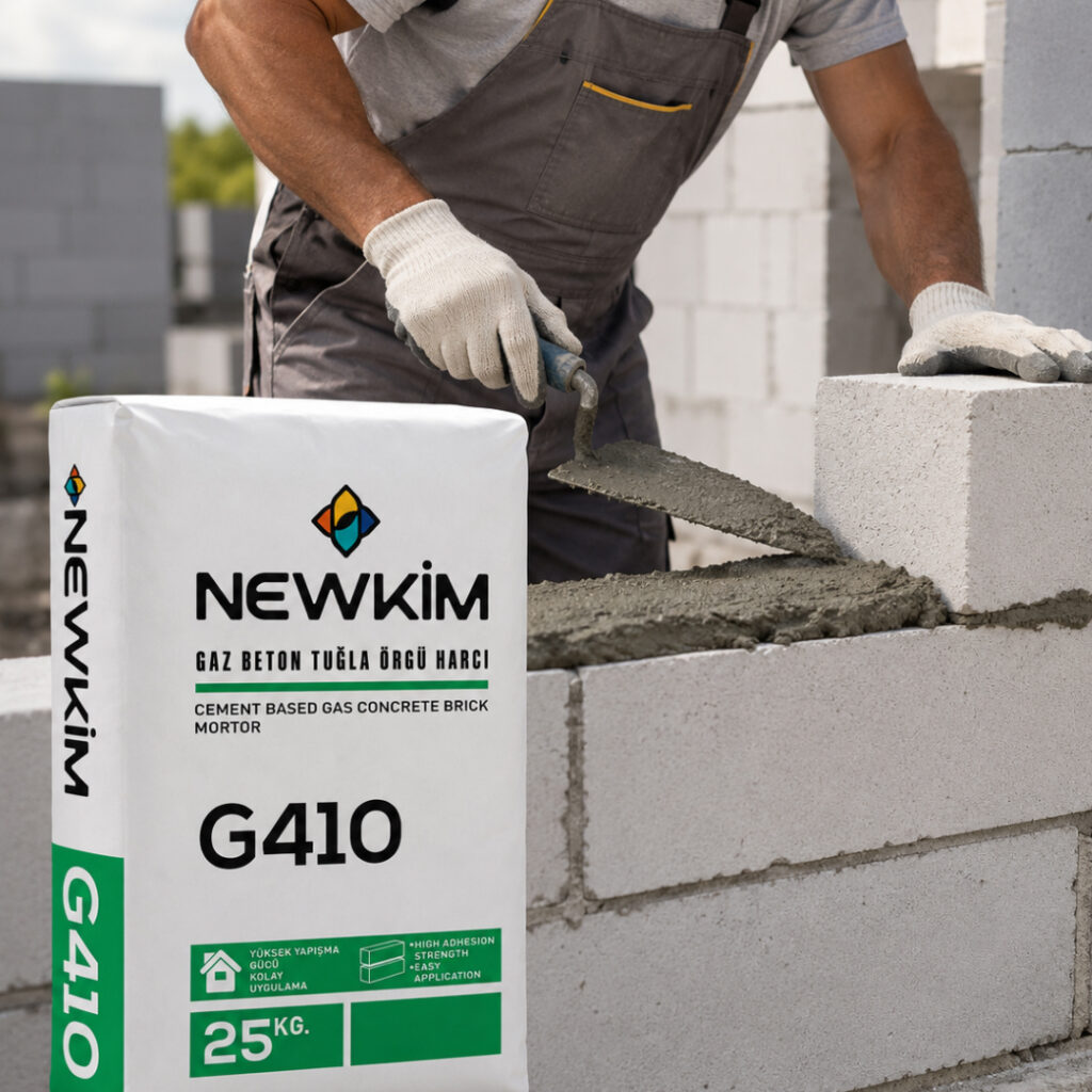 Gaz Beton Tuğla Örgü Harcı Nedir? Newkim G410